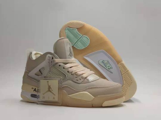 (image for) Off-White x Air Jordan 4 Beige Men's Shoes-22